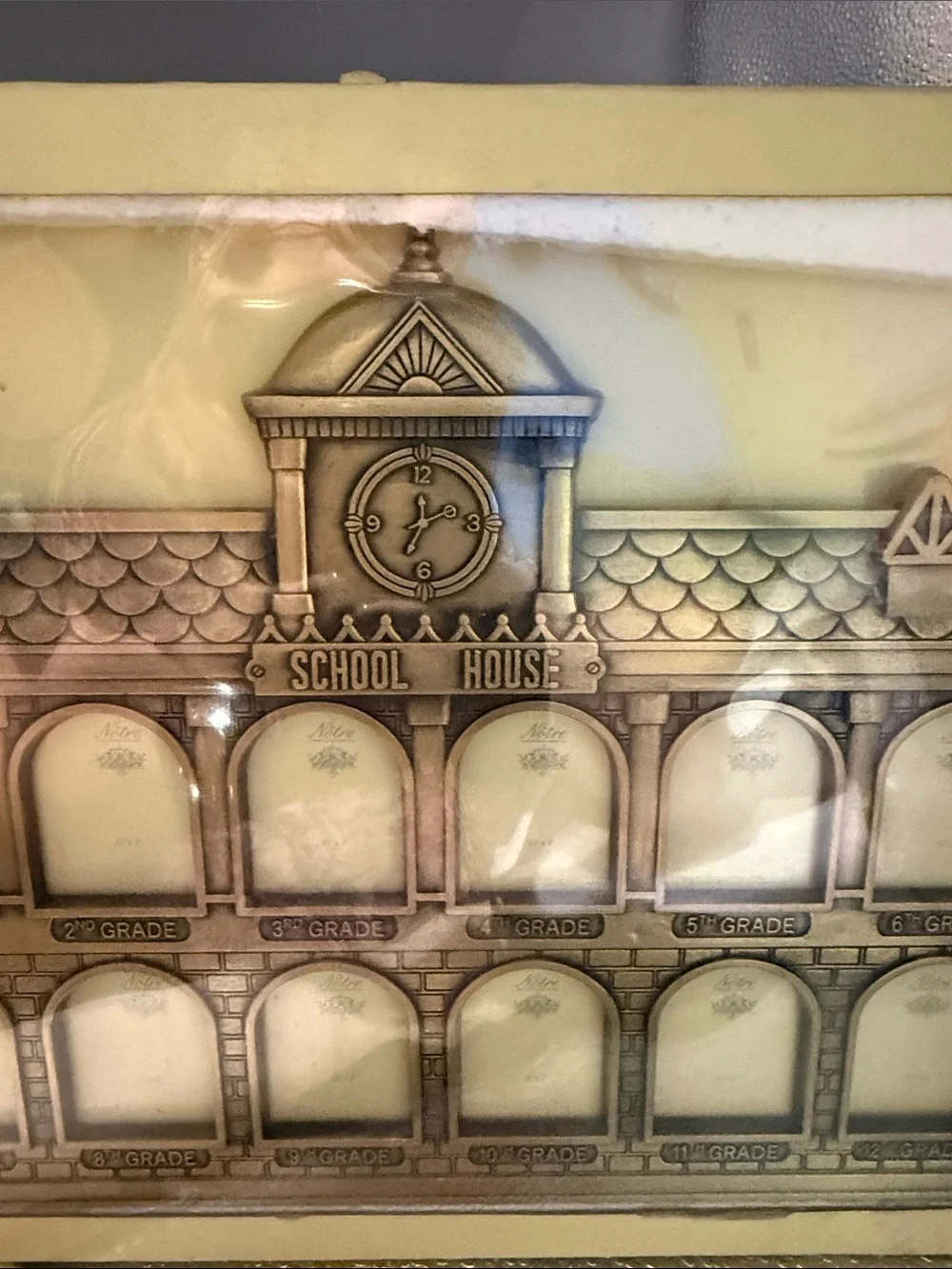 Vintage School House Picture Frame from 1st to 12th Grade